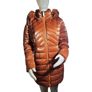 La Coalition Women faux fur hooded jacket  New